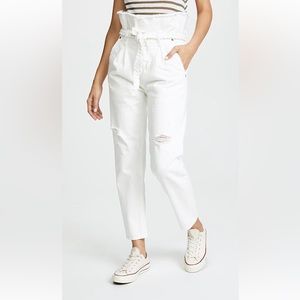 Tortoise White Paper Bag Jeans